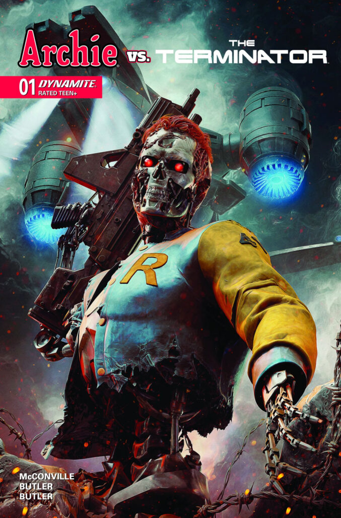 Archie vs the Terminator #1 cover by Björn Barends