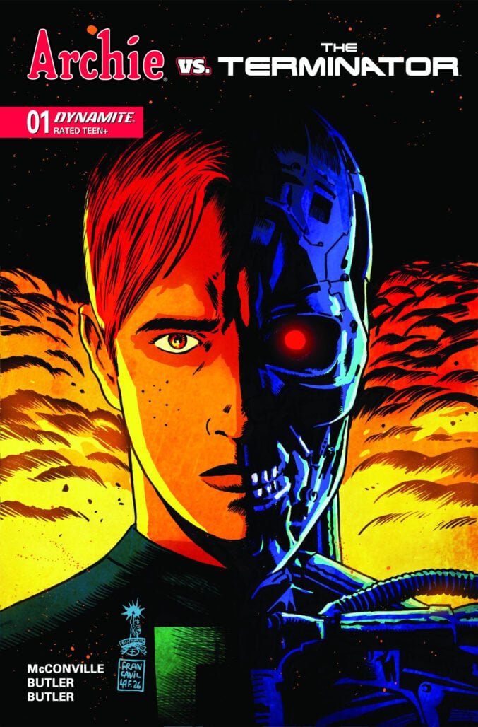 Archie vs. the Terminator #1 cover by Francesco Francavilla