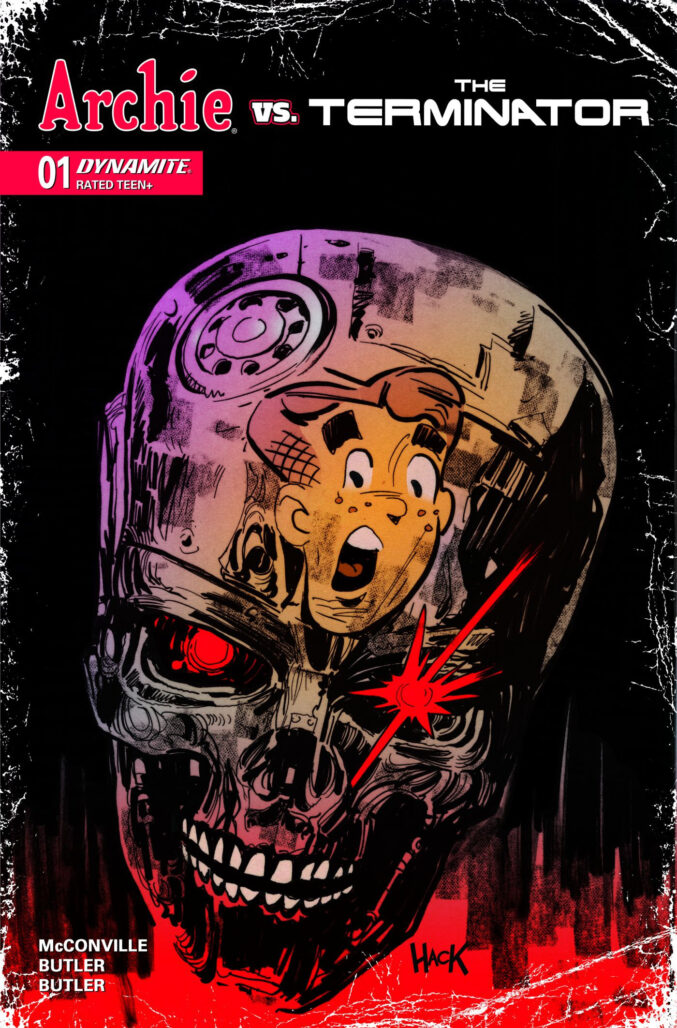 Archie vs the Terminator #1 cover by Robert Hack