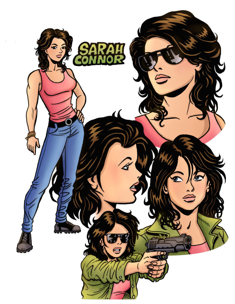 Archie vs the Terminator Sarah Connor design