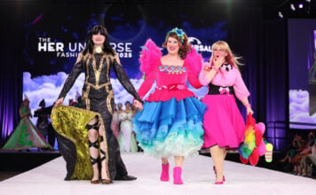 SDCC ’26 Exclusive: Her Universe Fashion Show announces this year’s judging panel Caitlin Beards and Lynleigh Sato walk the runway at the 2025 Her Universe Fashion Show