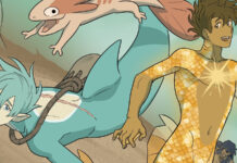 SDCC ’26: Ten Speed announces WENDY MARTIN, RENNE NAULT, JIM ZUB & more Castle Swimmer Vol 3 cover art by Wendy Martin (cropped)