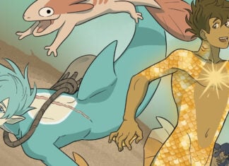 SDCC ’26: Ten Speed announces WENDY MARTIN, RENNE NAULT, JIM ZUB & more Castle Swimmer Vol 3 cover art by Wendy Martin (cropped)