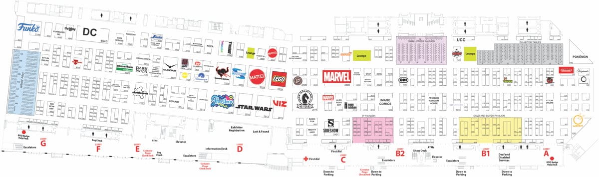 SDCC '26: the show floor map has arrived with a few changes