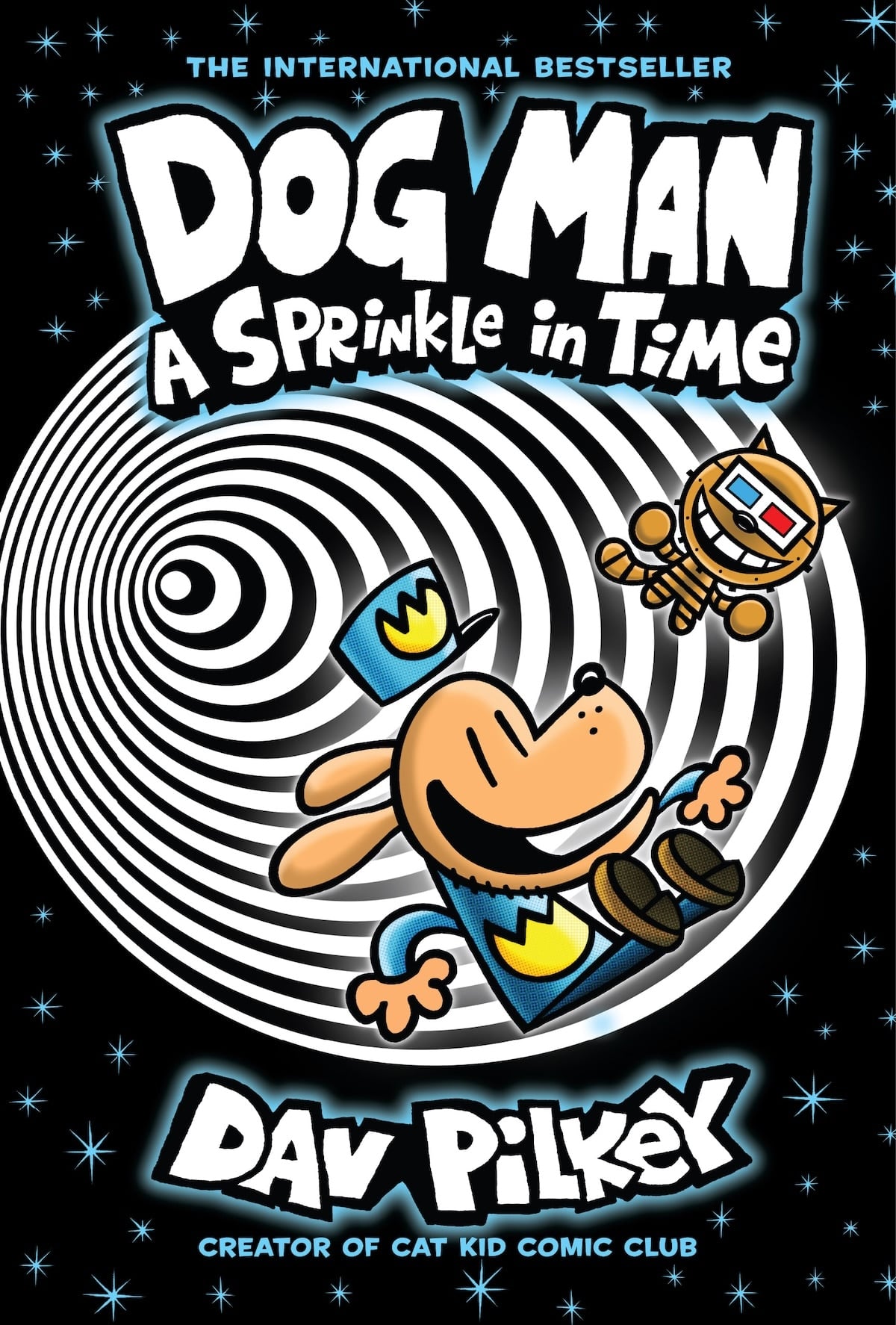 Dog Man: A Sprinkle in Time by Dav Pilkey.