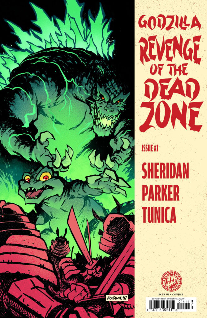 Godzilla: Revenge of the Deadzone #1 cover B (homage variant) by Kevin Anthony Catalan