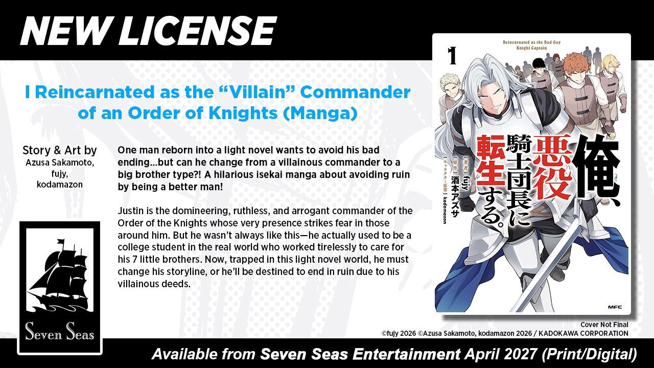 I REINCARNATED AS THE “VILLAIN” COMMANDER OF AN ORDER OF KNIGHTS (MANGA) by Azusa Sakamoto, fujy, and kodamazon