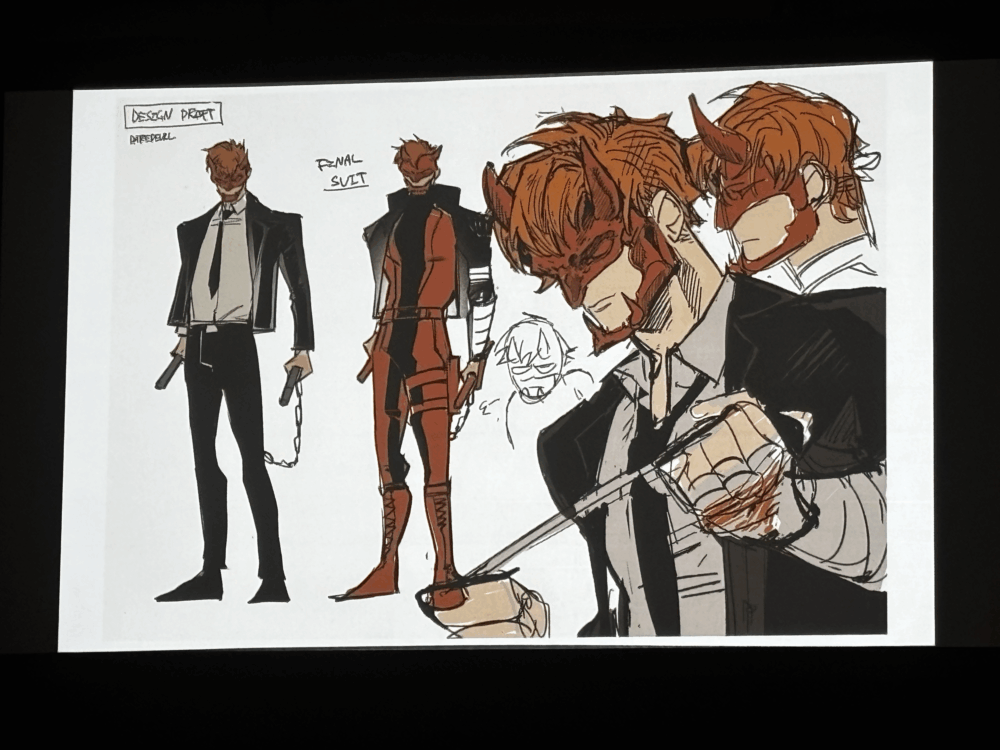 Daredevil character design sheet