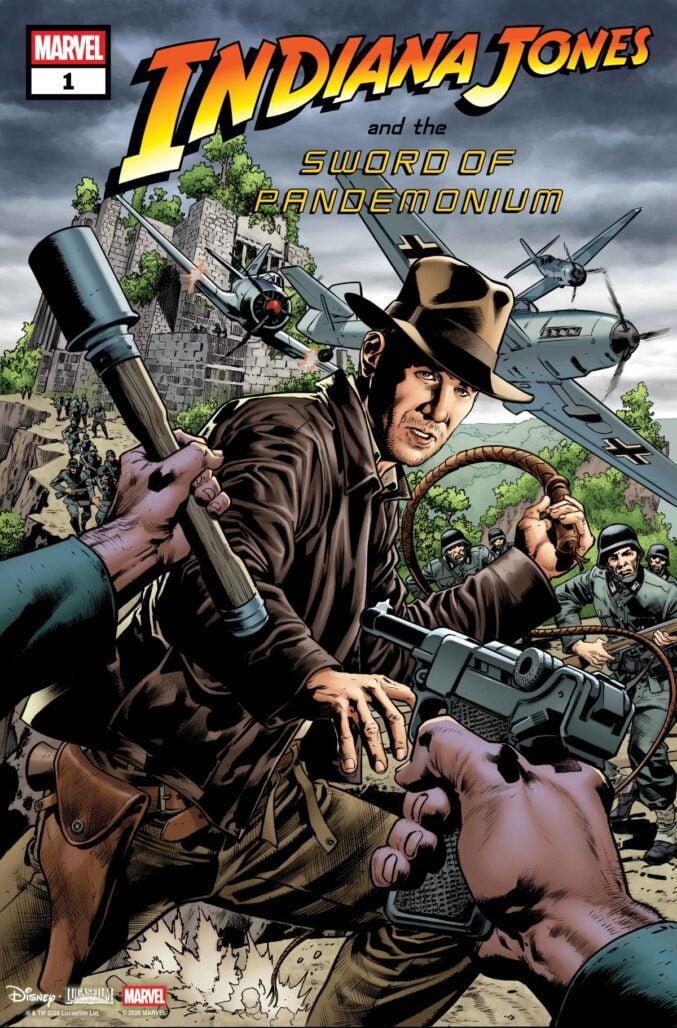 Indiana Jones and the Sword of Pandemonium #1 Cover A by Bryan Hitch