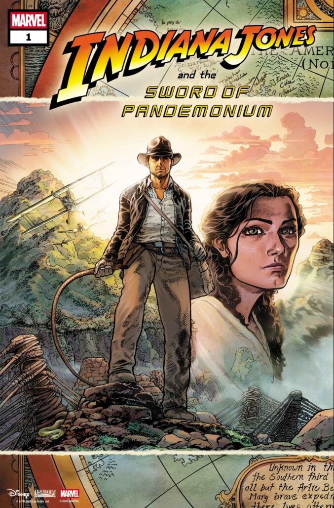Indiana Jones and the Sword of Pandemonium #1 Cover B (1 of 5 connecting) by Aaron Kuder