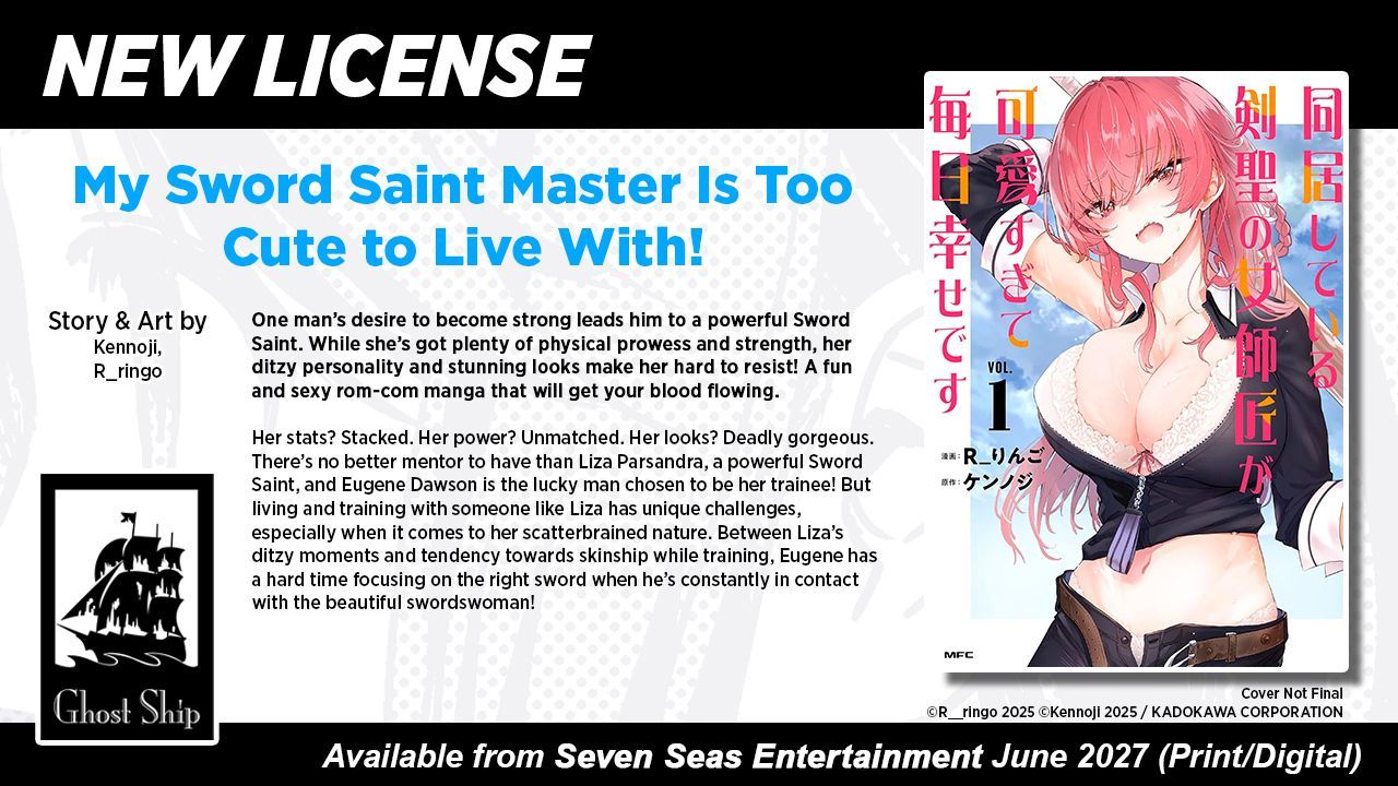 MY SWORD SAINT MASTER IS TOO CUTE TO LIVE WITH! by Kennoji and R_ringo 7seas new announcement