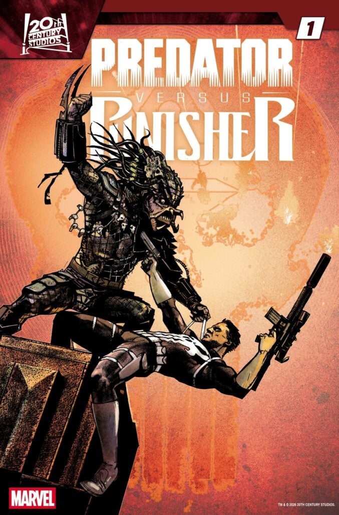 Predator Vs. Punisher #1 Variant cover by Alex Maleev