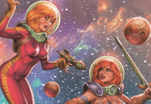 RED SONJA goes to space in BARBARELLA crossover