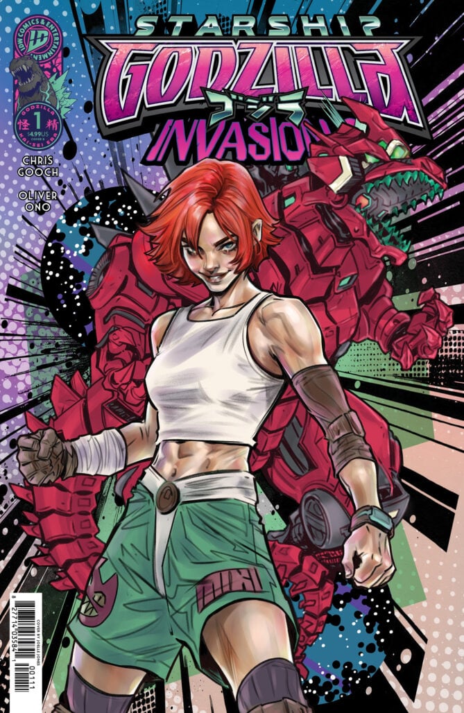 Starship Godzilla: Invasion X cover B by Joëlle Jones