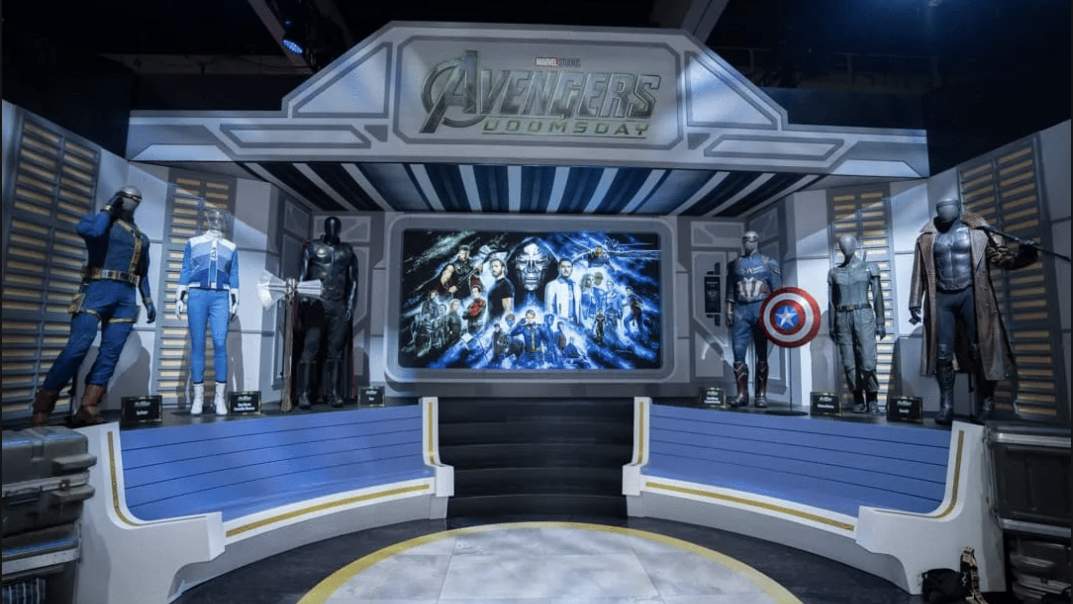 Screenshot 2026-07-23 at 10.23.34 PM Avengers: Doomsday costume display at San Diego Comic-Con 2026