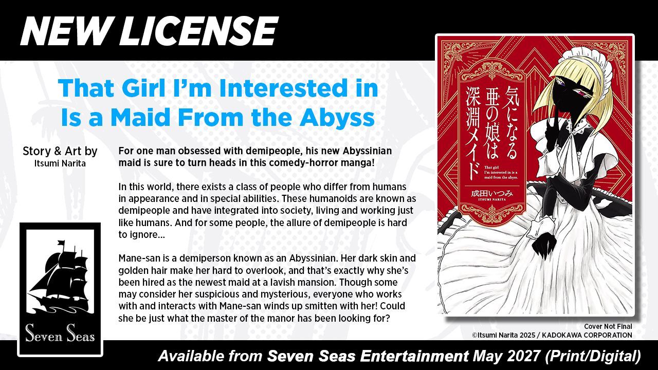 THAT GIRL I'M INTERESTED IN IS A MAID FROM THE ABYSS by Itsumi Narita horror comedy manga