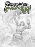 THE SAVAGE SWORD OF CONAN #15 SDCC EXCLUSIVE ALEX HORLEY INKS CARDSTOCK