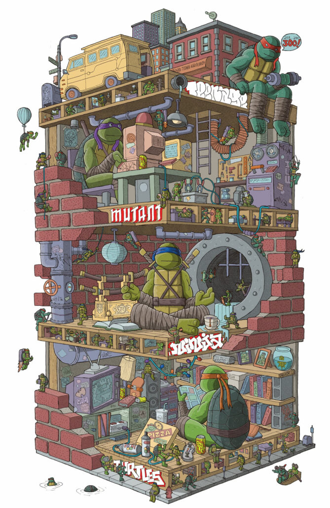 TMNT #300 variant by Chuck U