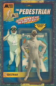 The Pedestrian #2 Action Figure Variant cover by Joey Esposito & Sean Von Gorman