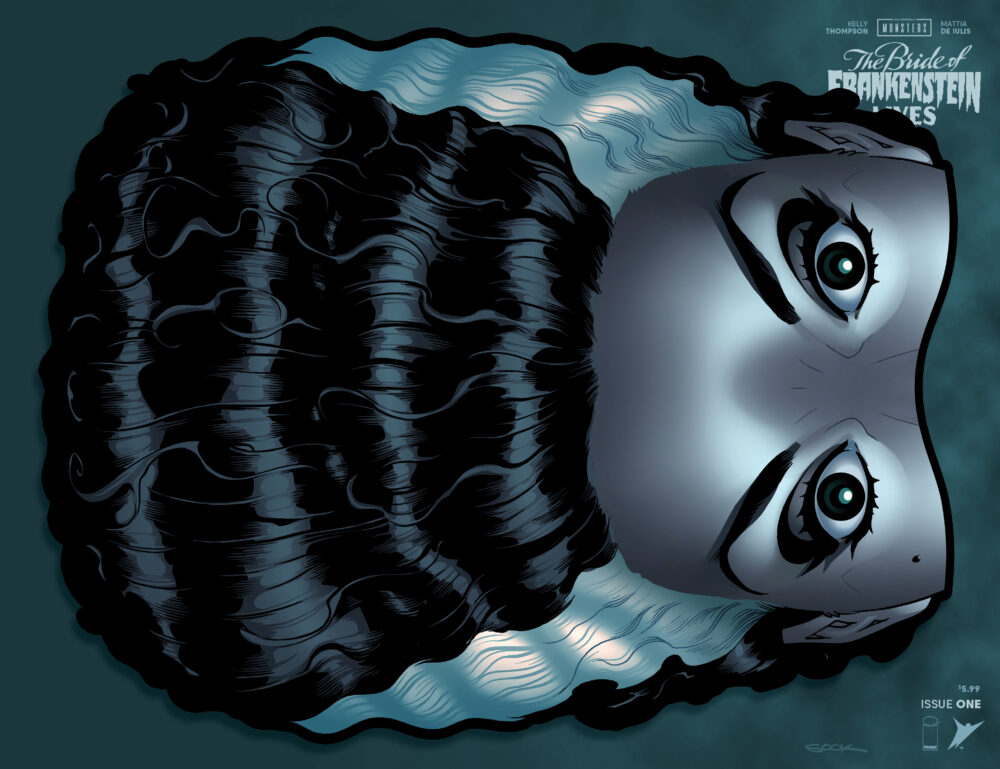 Universal Monsters: The Bride of Frankenstein Lives #1 Cover K (Die Cut, FOIL Hairiant) by Ryan Sook (SRP: $5.99)