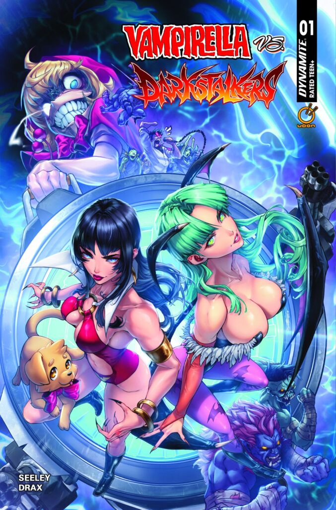 Vampirella vs. Darkstalkers #1 cover A, by Drax Gal