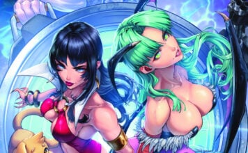 VAMPIRELLA to star in DARKSTALKERS and PATHFINDER crossovers Vampirella vs Darkstalkers #1 featured