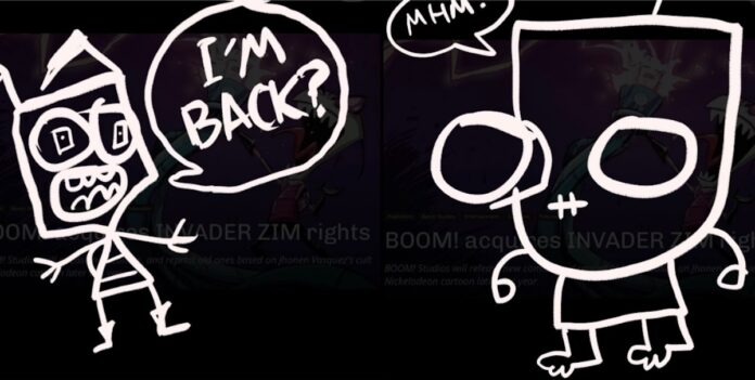 ZIM revival Invader ZIM and GIR discuss the Boom comics revival in an Instagram post from Vasquez.