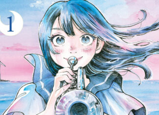 MANGA REVIEW: CRESCENT MOON MARCHING puts on a lovely performance crop of cover depicting mizuki holding trumpet and facing the viewer