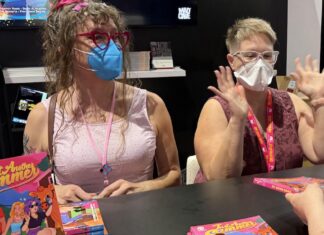 Interview: TILLY and SUSAN BRIDGES on JUST ANOTHER SUMMER, STAR TREK: VOYAGER: HOMECOMING and more Tilly and Susan Bridges at the Mad Cave booth at San Diego Comic-Con 2026