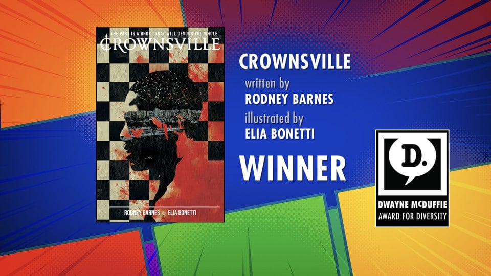 Crownsville Dwayne McDuffie Award graphic