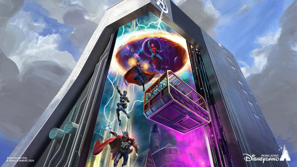 Hong Kong Disneyland Avengers Tower concept art
