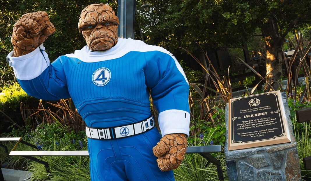 Jack Kirby plaque Disneyland featured The Thing at Jack Kirby's plaque in Disneyland