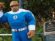 Jack Kirby receives commemorative plaque at Disney California Adventure Park The Thing at Jack Kirby's plaque in Disneyland