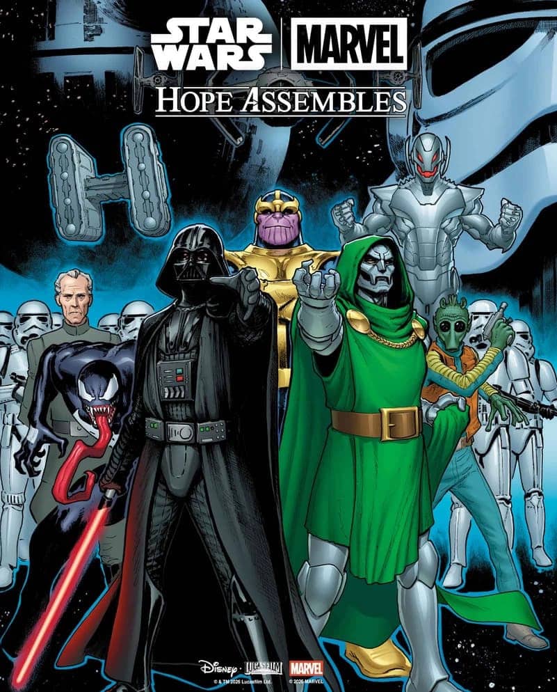 Star Wars/Marvel: Hope Assembles #1 connecting cover by David Marquez