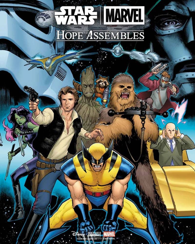 Star Wars/Marvel: Hope Assembles #2 connecting cover by David Marquez