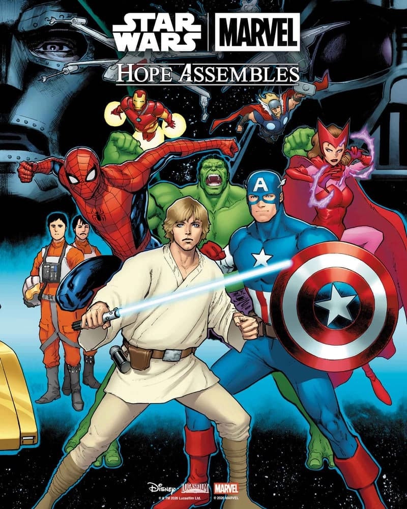 Star Wars/Marvel: Hope Assembles #3 connecting cover by David Marquez