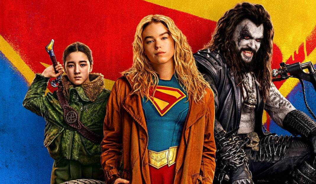 Supergirl ensemble poster featuring Lobo header Supergirl ensemble poster featuring Lobo header