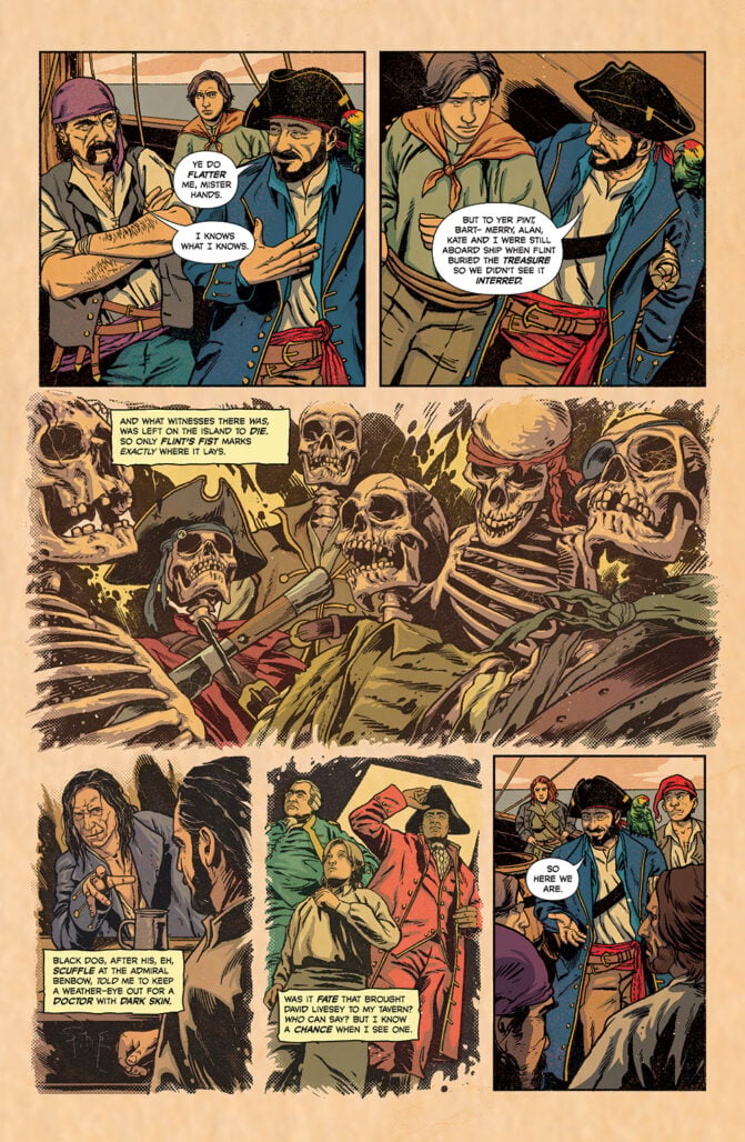 Treasure Island Reimagined: Jane Hawkins and the Pirate's Gold interior art