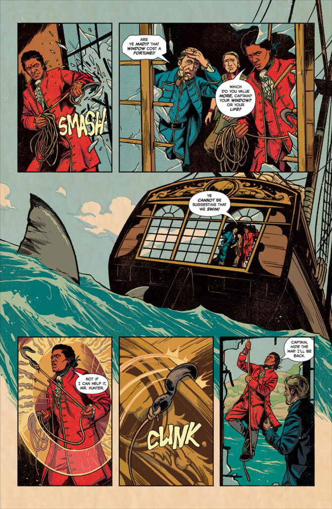 Treasure Island Reimagined: Jane Hawkins and the Pirate's Gold interior art