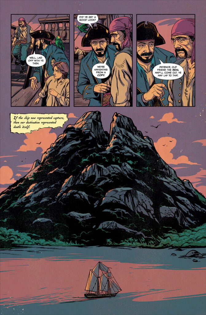 Treasure Island Reimagined: Jane Hawkins and the Pirate's Gold interior art