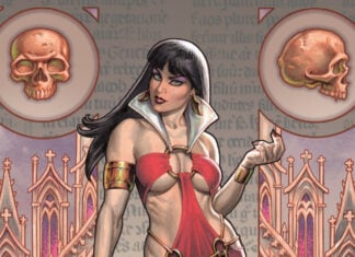 The Beat Digest 08/18/26: VAMPIRELLA goes to PARADISE Vampirella Paradise #1 cover by Joseph Michael Linsner featured