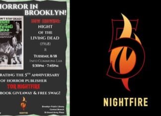 Horror Beat: Tor NIGHTFIRE celebrated its 5th anniversary by handing out free horror books at the Brooklyn Central Library nightfire