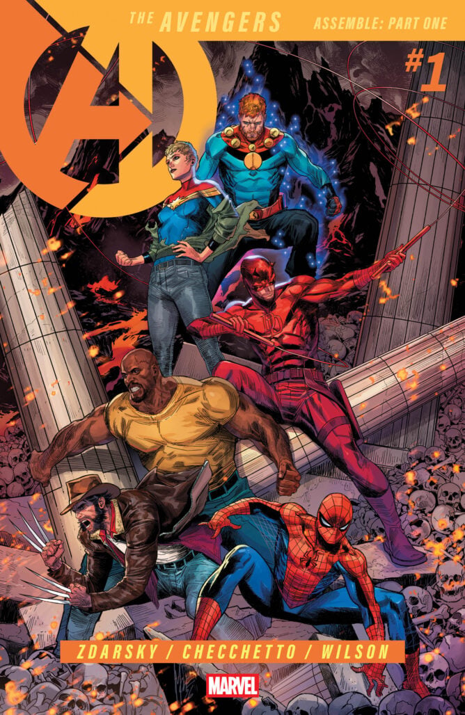 Avengers #1 (2026) cover by Marco Checchetto