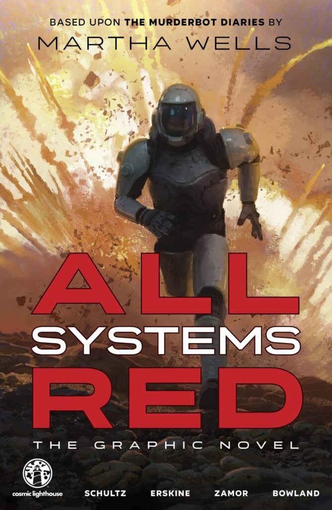 All Systems Red: The Graphic Novel cover by Jaime Jones