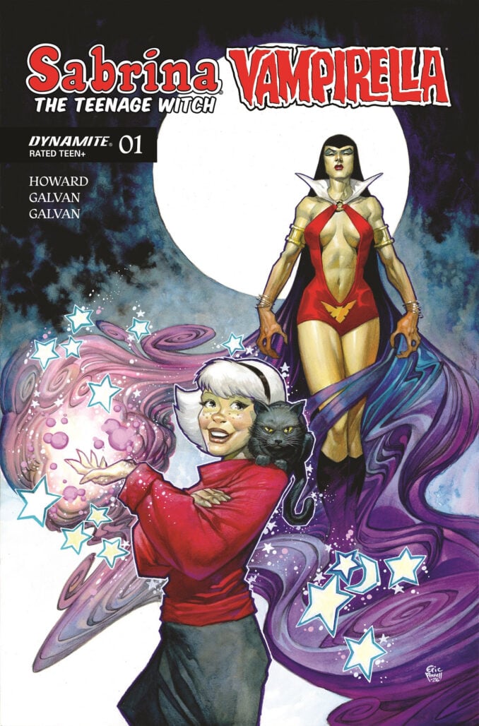 Sabrina the Teenage Witch x Vampirella #1 cover by Eric Powell