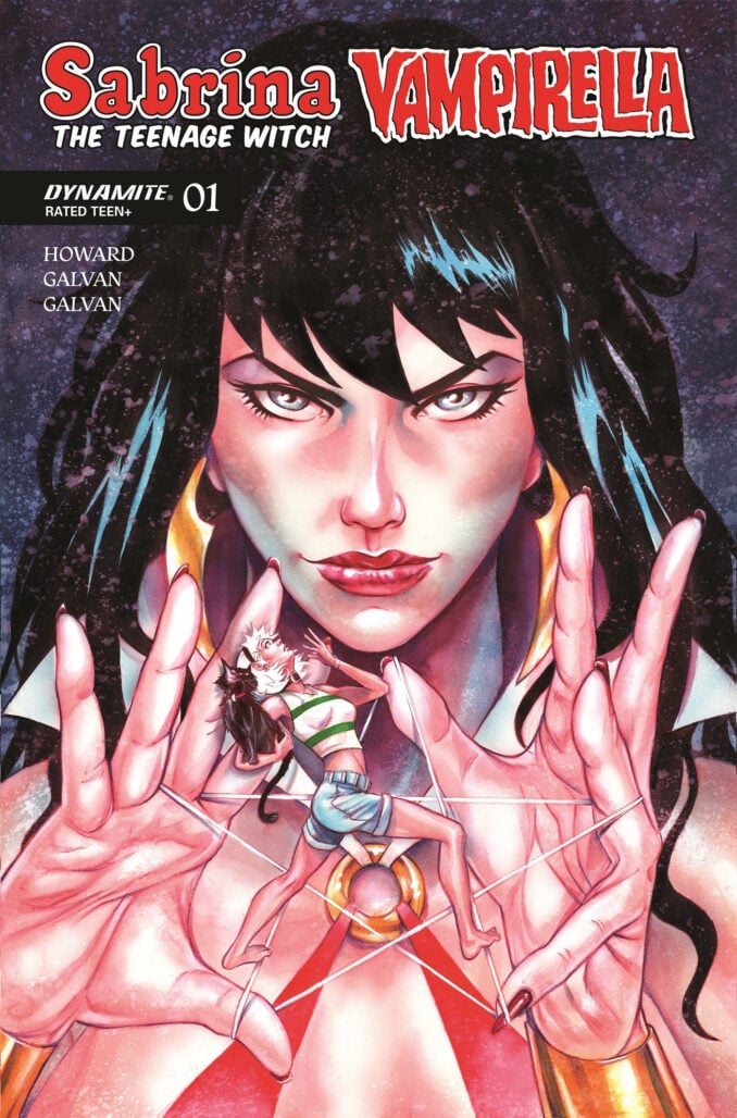 Sabrina the Teenage Witch x Vampirella #1 cover by Mike Rooth