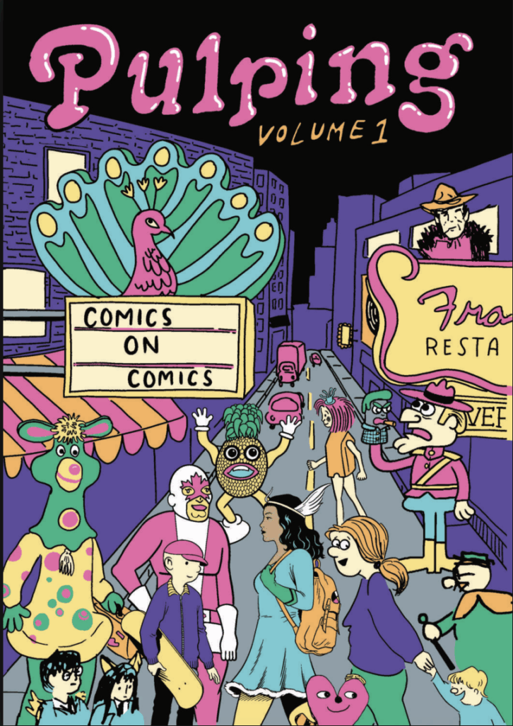 Cover to Pulping #1 featuring various Canadian comics characters