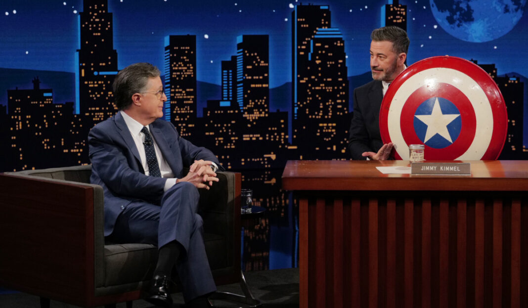 Mark Gruenwald's Captain America shield passed to Jimmy Kimmel