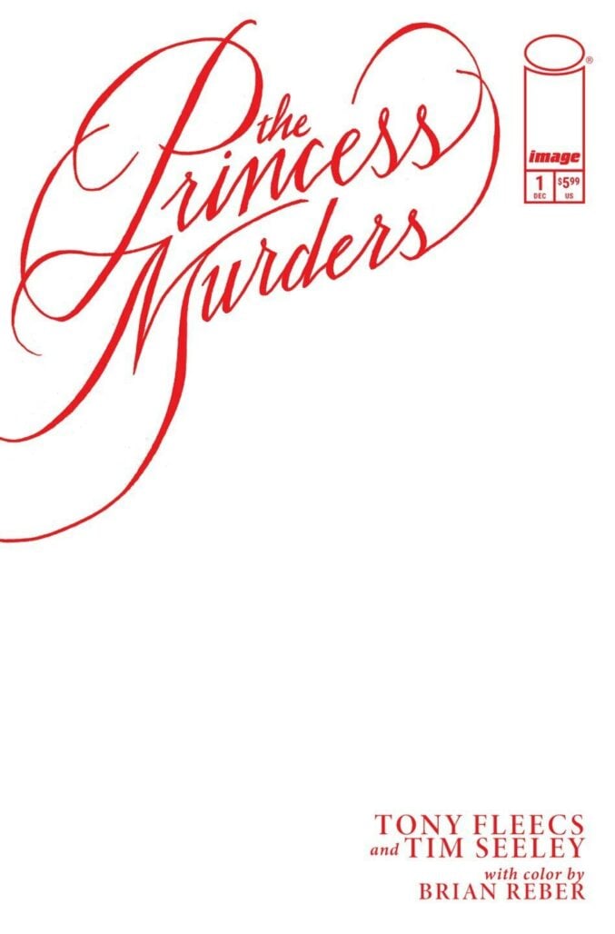 The Princess Murders #1 cover E blank sketch