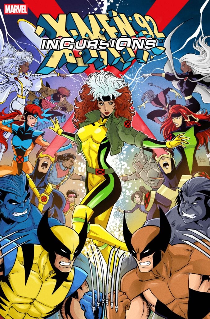 X-Men '92: Incursions cover B (featuring X-Men: The Animated Series's Rogue) by Luciano Vecchio